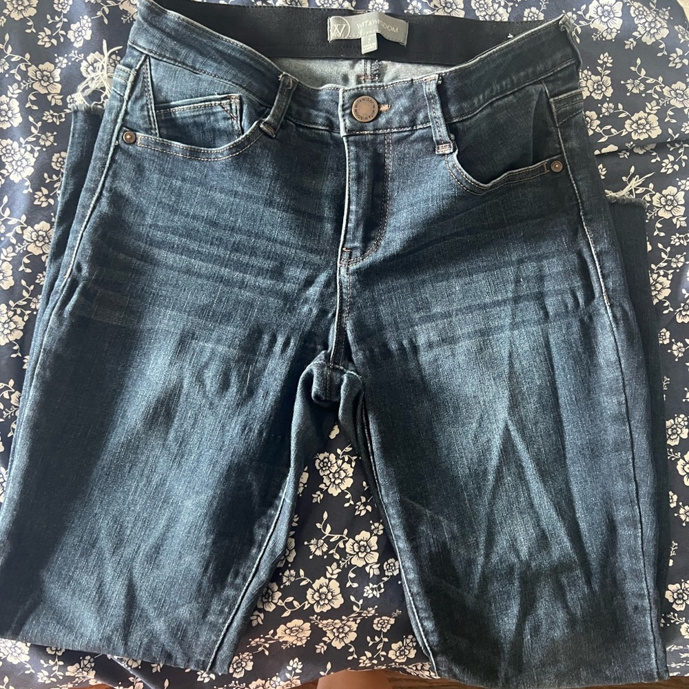 Wit & Wisdom Deep Indigo Ankle Jeans